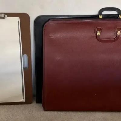 Pair Of Art Carry Cases & Large Clipboard (3)