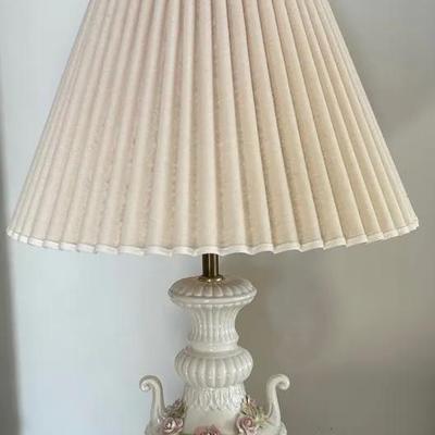 Pair Of Vintage Porcelain Lamps