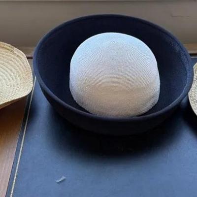 Trio of Women's Straw Hats - Size Medium