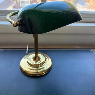 Green Topped Bankers Lamp