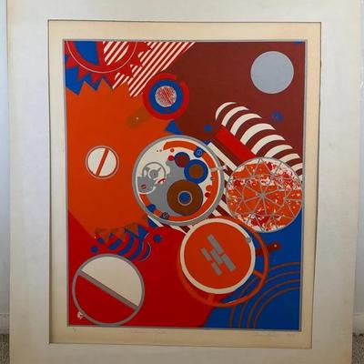 "Swiss Made" 1974 Ann Noel Matted Silk Screen