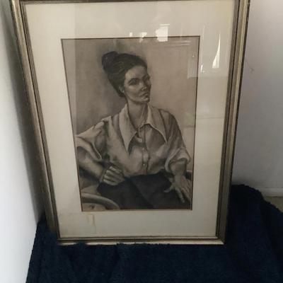 Art "Woman In Thought"