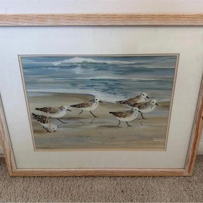 Sandpipers Framed Print Jacqueline Penney