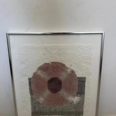 "Movement In Space #2" Mixed Media Framed Art Ann Noel 1983