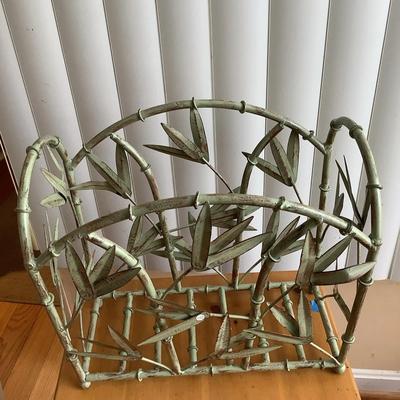 Vintage Metal Magazine Rack
