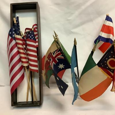 Collection of Small Desk Flags 