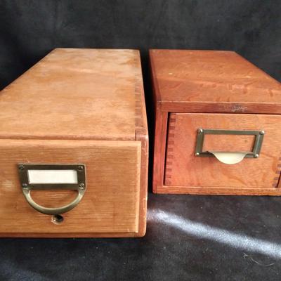 Gaylord Card Catalog Box & One Other 
