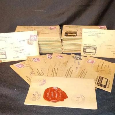 Early Century Wax Sealed Metropolitan Bank Letters