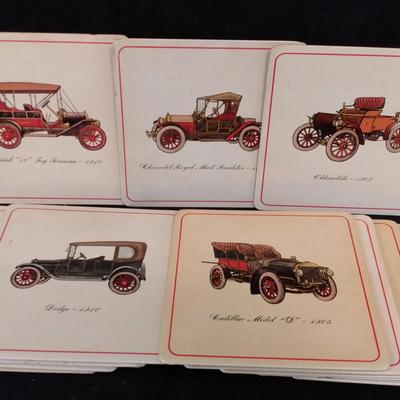Pro-Tex Metal Hot Pad Trivets featuring Antique Cars. 