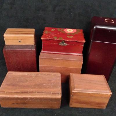 A Grouping of Wood Boxes