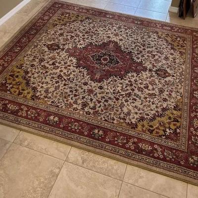 Oriental Weavers Florent Heatset Nylon Modave Ivory Square Rug 91x91