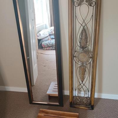 Wall Mirror 15x51, Decor, Wood step