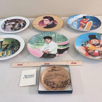 The Lettermen Signed Bronze Plate, +Elvis, Red Skelton, Astaire