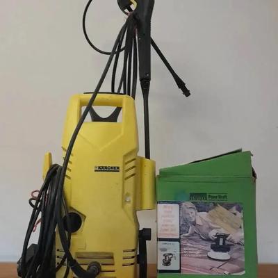 Karcher Electric Pressure Washer & Montgomery Ward Powr Kraft Polisher