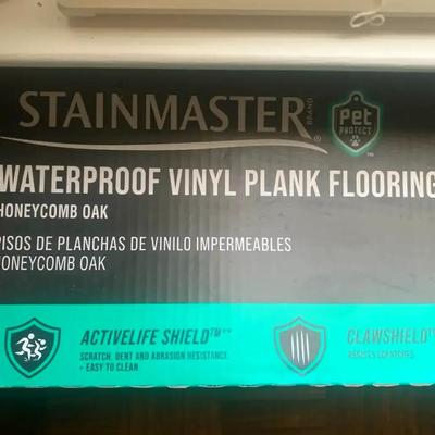 Stainmaster Waterproof Vinyl Plank Flooring, Honeycomb Oak