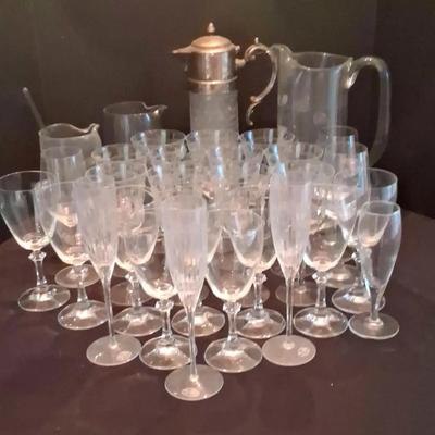 Royal Gallery Crystal & Mixed Glassware Collection with Pitchers and Stemware