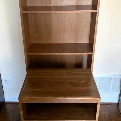Manufactured-Wood Bookshelf & End Table