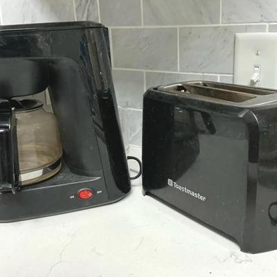 Black Toaster Oven And 5 Cup Coffee Maker