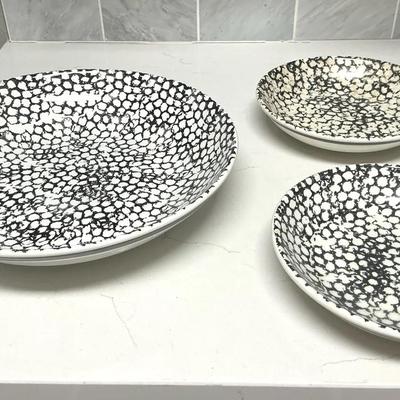Made In Italy, Serving Platter And Two Bowls