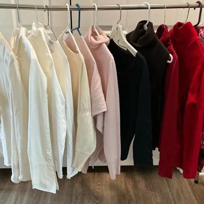 Women’s Sweater & Blouse Lot – Ann Taylor, Calvin Klein, GAP & Cashmere – Size M