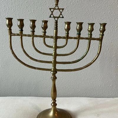 Vintage Brass Menorah 