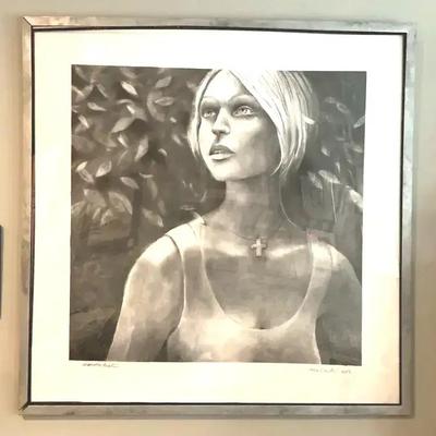 “Wanderlust” Original Charcoal Portrait By Mavis Smith (2013)