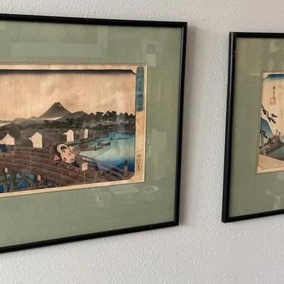 Framed Japanese - Style Prints (2)