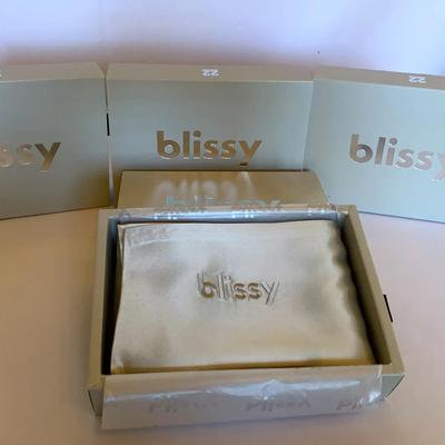 Blissy King Silver Pillowcases- Four New In Package
