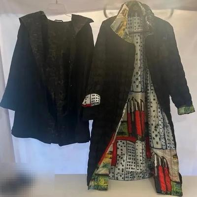 Manhattan NY Coat, Leopard Unique Reverse Jacket 