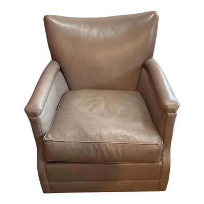 Parker Southern Leather Swivel Armchair, Lot 2