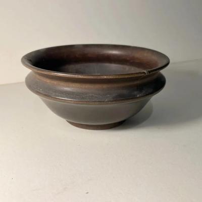 Antique Asian Wood Bowl, Likely Tibetan Yak Butter Bowl