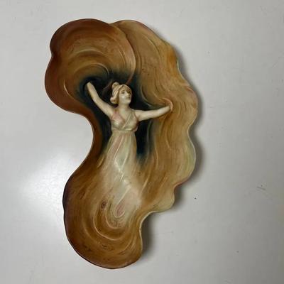 Art Nouveau Meissen Porcelain Pocket or Planter Dish, c1900-1905 