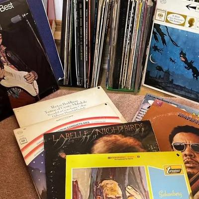 Vintage Jazz, Classical, Jimi Hendrix, 1960s Vinyl Records - 50 Pieces Approx