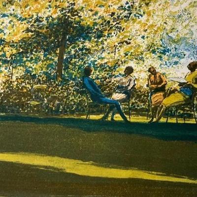 “Four Seated Figures”, Artist’s Proof, Harold Altman c1978 | Titled and Signed | Unframed | RESERVE