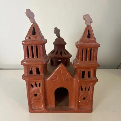 Mission Church Terracotta Mexican Folk Art Pottery