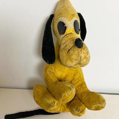 Walt Disney's Pluto Plush Doll by Gund 1930-1940s | MidCentury