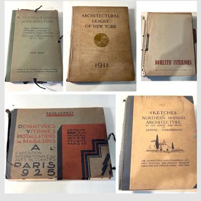Antique c1900s Design and Architecture Books and Manuscripts