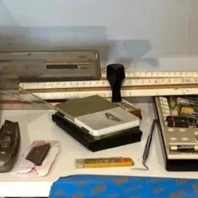 Artist’s Kit | Pastels, Ink, Rulers, Triangles