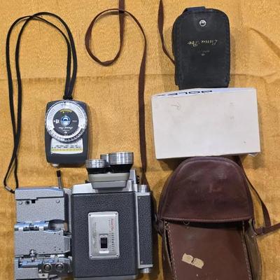 Vintage Kodak Cine Turret Film Camera & Bolex Film Splicer
