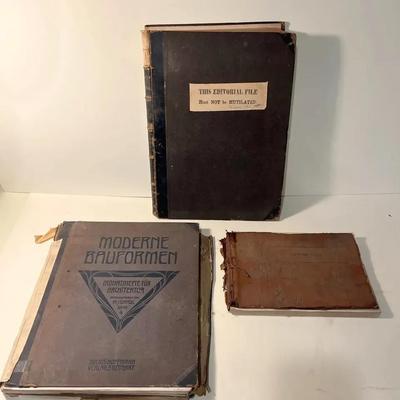 Antique Architectural and Design Books | Moderne Bauformen, Boston Ballou’s Pictorial c1853-58