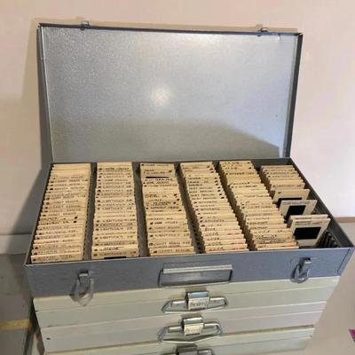 Design and Architecture 35mm Slides in Vintage Kenco Storage Boxes | Italy, US, USSR, Poland