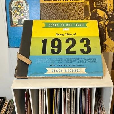 Vintage Jazz and Classical Vinyl Records in MCM White Cube Storage, 50 Pieces Approx - 45s & 33s