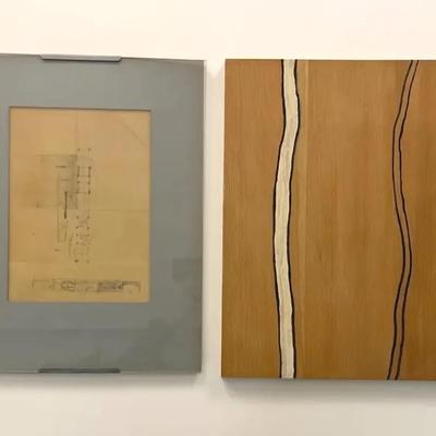 Robert Nicolais, Architectural Sketch and Painting on Wood | Unsigned