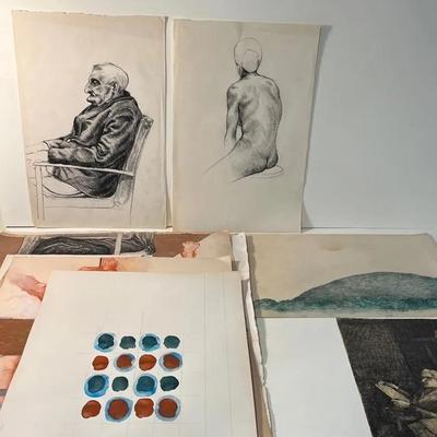 Robert Nicolais, Artist’s Early Works- Paintings and Sketches | Some Signed