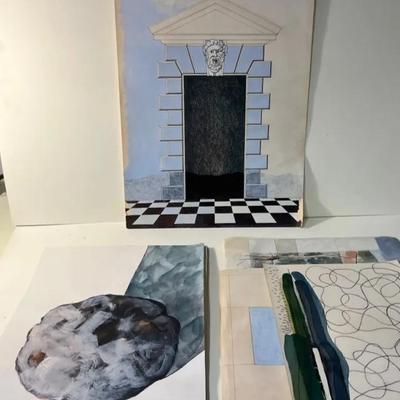 Robert Nicolais, Artist’s Watercolor and Sketches