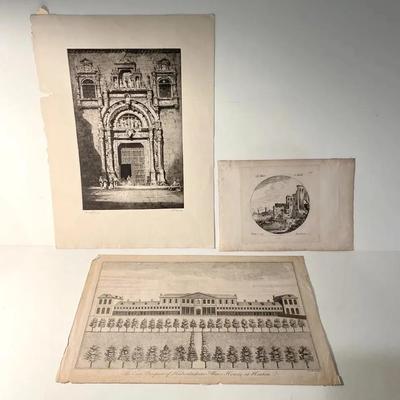 Antique and Vintage Lithographs, 3 Pieces | Unframed