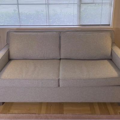 The Sofa Company Sofa Bed, Heather Gray Weave