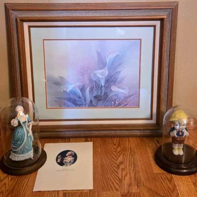 1985 "Franklin Mint" Figurine, Lena Liu Print, and More