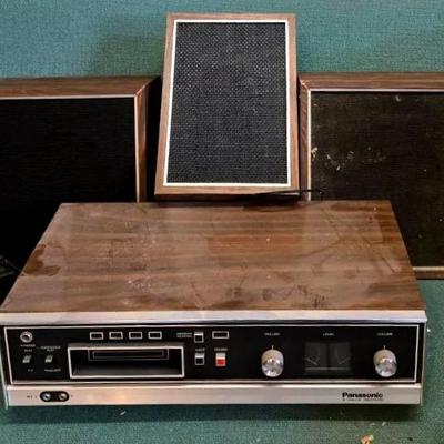 "Panasonic" Track Player and Recorder with Speakers 