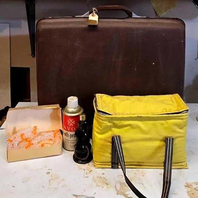 "Samsonite" Suitcase, Avon Bottle, Baker Convenience Bag, and More